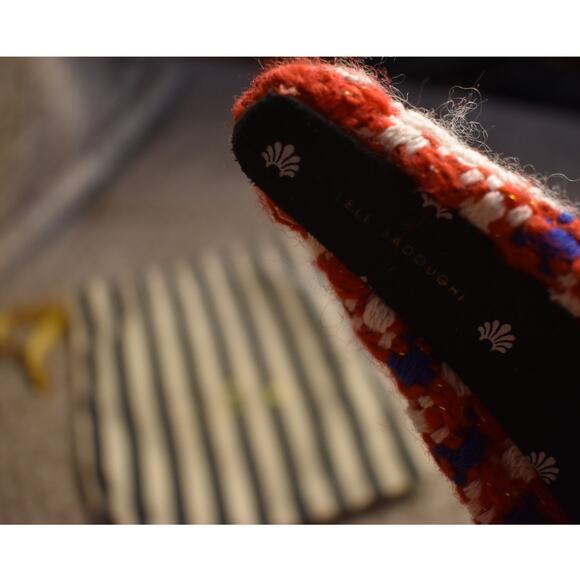 Lele Sadoughi Red White Blue Americana Tweed Knot Headband main image 4